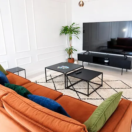 Lägenhet Le Daudet - Elegant 100 M2 - 3 & 2 Balcons - 7 Min Du Centre-ville Reims